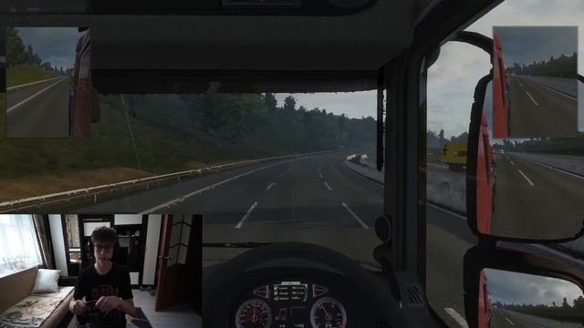 мой первый руль и вебка) Euro Truck Simulator 2