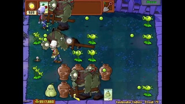 Plants vs Zombies. Вазобой бесконечно, 72 страйк проигрыш смотреть онлайн