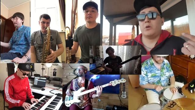 FunkyTone на самоизоляции - All Day Long - (Funk'n'stein cover) смотреть онлайн