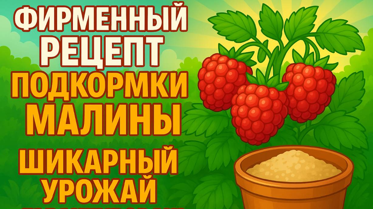 Фирменный рецепт подкормки малины – шикарный урожай гарантирован!