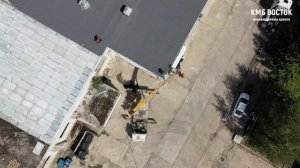 Устройство плоской кровли с применением сборной стяж?