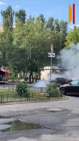 ВЫГОРЕЛ НА УЛИЦЕ: по улице Кропоткина сгорел автомобиль. Вот как это было. 🔥