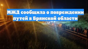 МЖД сообщила о повреждении путей в Брянской области
