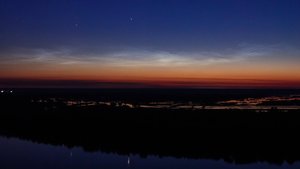 Серебристые облка 1 июня 2025 Барнаул