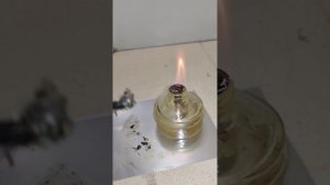 Определение волокна методом сжигания (полиамид)