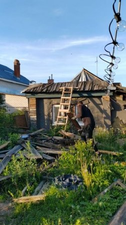 Айтишкини восстанавливают дом #жизньвдеревне #реки #деньвдеревне #деревня #частныедома