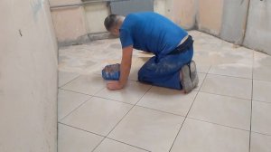 затирка швов плитки по диагонали день 6!