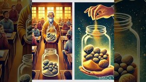 Притча о камнях, галке и песке!