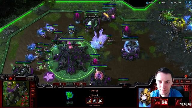 🏆КЛАНВАР DOBRO vs ПЛАТУН Starcraft 2