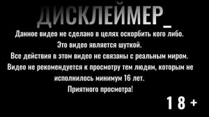 Мой дисклеймер на случай видео.