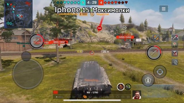 Сравнение ГРАФИКИ UnrealEngine 5 на iPhone 15  Wot Blitz Reforged Произво