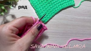 Вафельный узор!
На видео показано как вяжется узор поворотными и круговыми рядами!