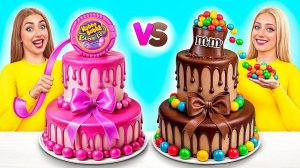 Жевательная Резинка vs Шоколадная Еда Челлендж _ Кулинарная Битва с Едой от Mult