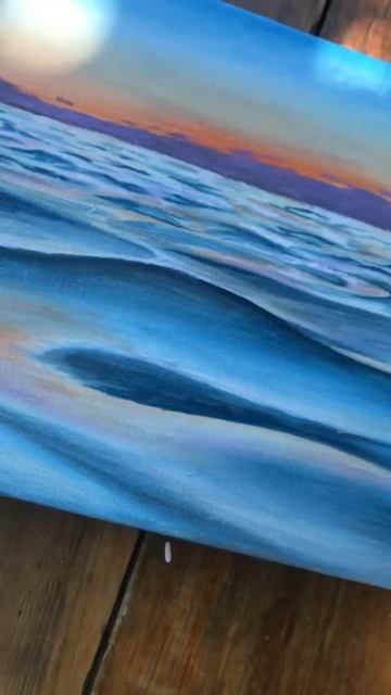 Морской пейзаж акрилом размер 20/30см смотреть онлайн