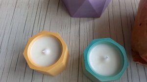 ГИПС. Изделия с паталью. СВЕЧИ с кокосовым воском. #хоб?
