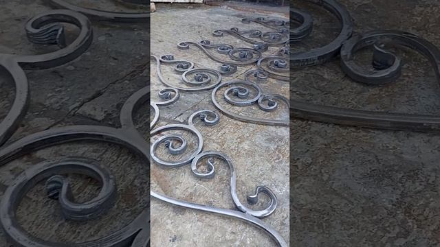 Кованые элементы. Кованые балясины. Обратный за виток смотреть онлайн