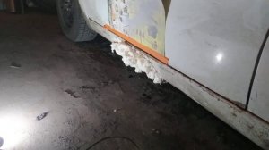 Порог из строительной пены.Первая серия.