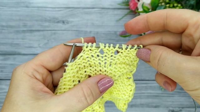 ВОЛНИСТЫЙ АЖУРНЫЙ УЗОР СПИЦАМИ смотреть онлайн