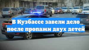 В Кузбассе завели дело после пропажи двух детей