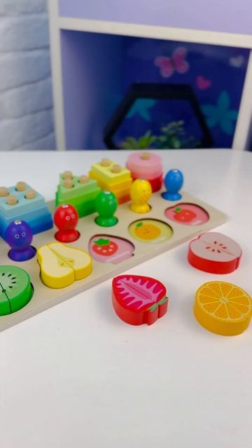 Логическая доска фруктовая рыбалка детская игрушка смотреть онлайн