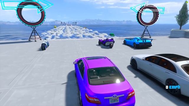 ПРОЕХАЛ ВОДНЫЕ КАМНИ на ГИГАНТСКИХ МАШИНАХ в ГТА 5 МОД? смотреть онлайн