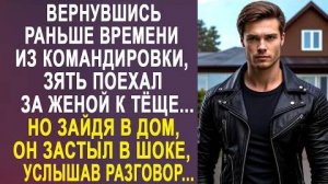 Вернувшись раньше времени из командировки, зять поехал за женой к тёще... Но зайдя в дом, он застыл