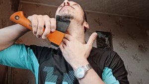 бритье топором и мыло для бритья KatrineDo и Proraso. топор фис