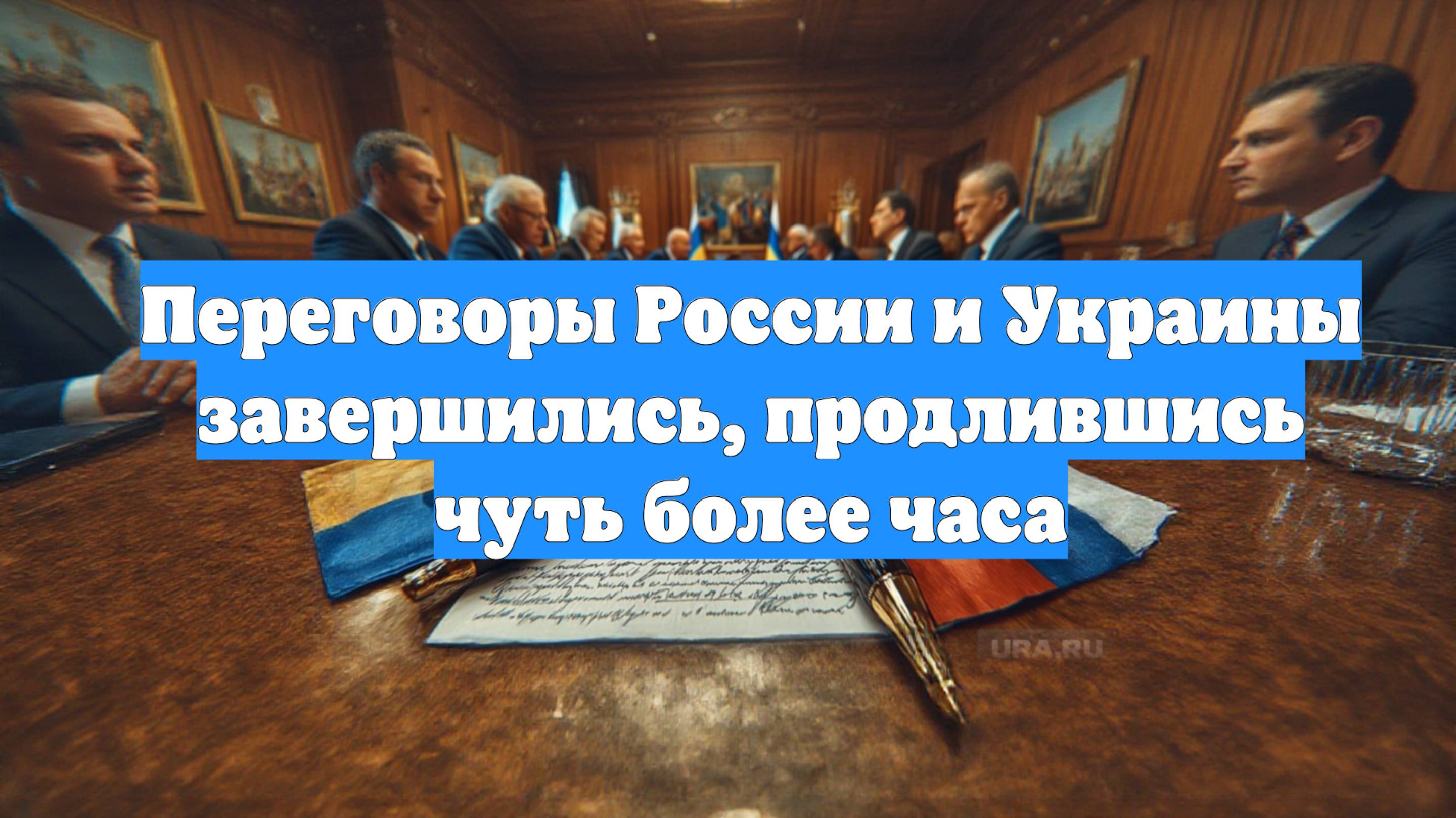 Переговоры России и Украины завершились, продлившись чуть более часа