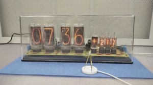 Часы на индикаторах ИН-18 с термометром на индикаторах ИН-16