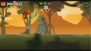 Лего ниндзя го Испытание красного ниндзя Кая. Кай проходит полосу препятствий. Детская лего игра.