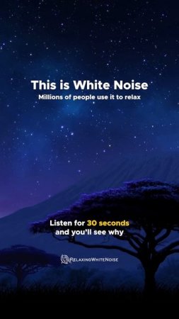 Millions of People Use White Noise to Relax
