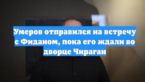 Умеров отправился на встречу с Фиданом, пока его ждали во дворце Чираган