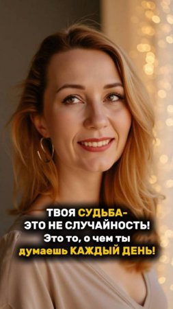 ТВОЯ СУДЬБА- ЭТО НЕ СЛУЧАЙНОСТЬ! Это то, о чем ты думаешь КАЖДЫЙ ДЕНЬ! #судьба #рек #рекомендации