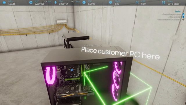 CRYPTO MINING SIMULATOR -1- Строим майнинг ферму для денег [Обзор / смотреть онлайн