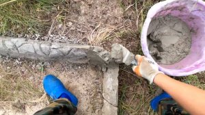 Основательные грядки из цемента