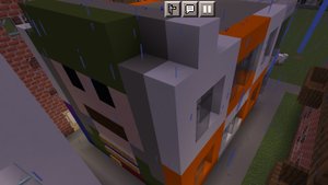 постройка города в Майнкрафт -11-обзор на дом в современном стиле