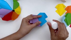 Зонтик из бумаги! Оригами поделки своими руками!