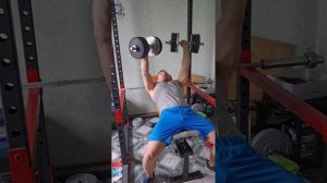 Жим гантелей 2по33кг