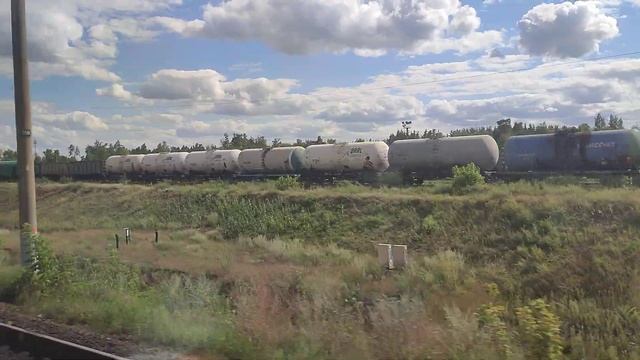 Едем за Липецком, на Волгоград. Проезжаем сортировочн? смотреть онлайн