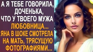 -А я тебе говорила, доченька, что у твоего мужа любовница... Яна в шоке смотрела на мать, трясущую..