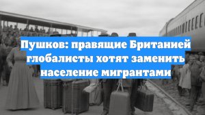 Пушков: правящие Британией глобалисты хотят заменить население мигрантами