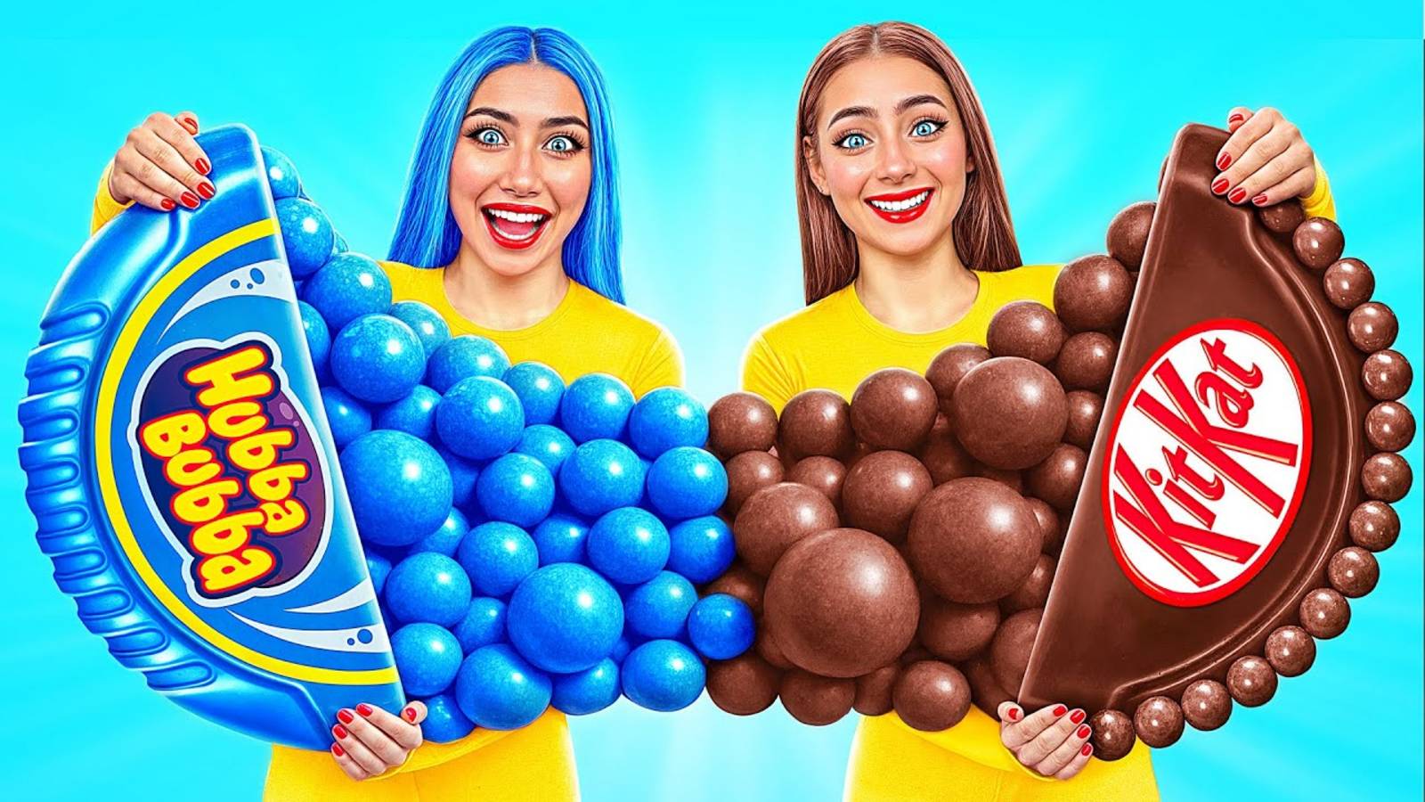 Жевательная Резинка vs Шоколадная Еда Челлендж _ Вкусные Кухонные Лайфхаки от Mu