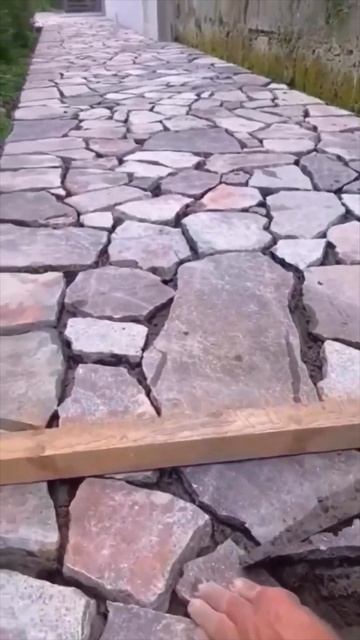 Дорожка из камня. #свойдом #дорожка смотреть онлайн