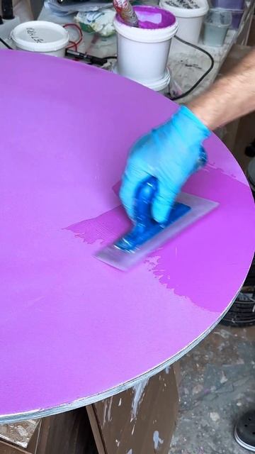 Акцентный микроцемент на столешнице из МДФ 🎨 #дизайн? смотреть онлайн