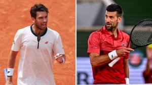 02.06.25. Кэмерон Норри - Новак Джокович. ATP Roland Garros. Cameron Norrie - Novak Đoković