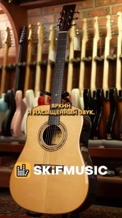 КРАТКИЙ ОБЗОР АКУСТИЧЕСКОЙ ГИТАРЫ TAKAVOOD T60D | SKIFMUSIC.RU