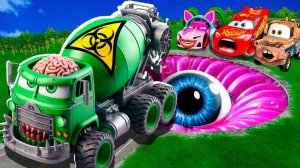 Машинки летают и прыгают! Развивающие мультики Машины помощники. Мультфильмы про машинки