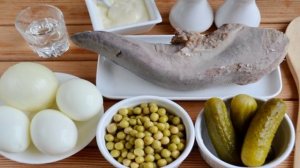 Говяжий язык с соленым огурцом