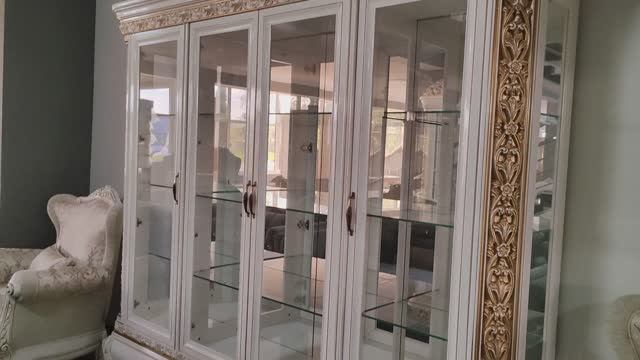 Витрина 4 дверная Алсу от фабрики Эра мебель. смотреть онлайн