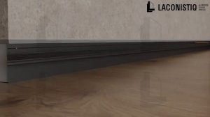 Монтаж теневого плинтуса Laconistiq. Вариант 3 с установкой